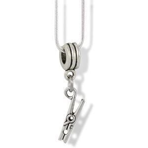 Clothes Pin Charm Laundry Clothing Necklace Pendant Jewelry